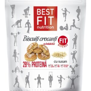 Crunchy sesame biscuits with high protein content "FIT BISCUIT"