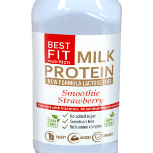 Proteină din lapte Smoothie Strawbery, 40 g, fără lactoză