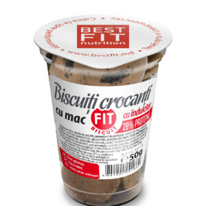 Crunchy poppy seed biscuits with high protein content “FIT BISCUIT”